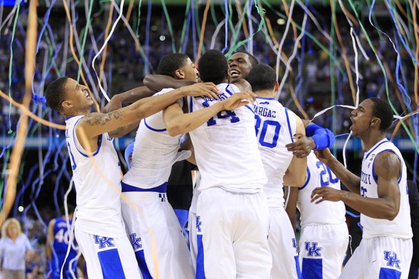 Kentucky defeated Kansas 67-59 to win the 2012 NCAA Tournament.