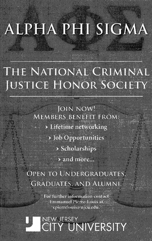 Alpha Phi Sigma Honor Society coming to NJCU