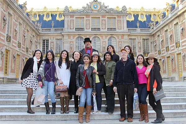 NJCU Media students and Professor Vera Dika in Paris, France, 2014. Photo courtesy of Vera Dika