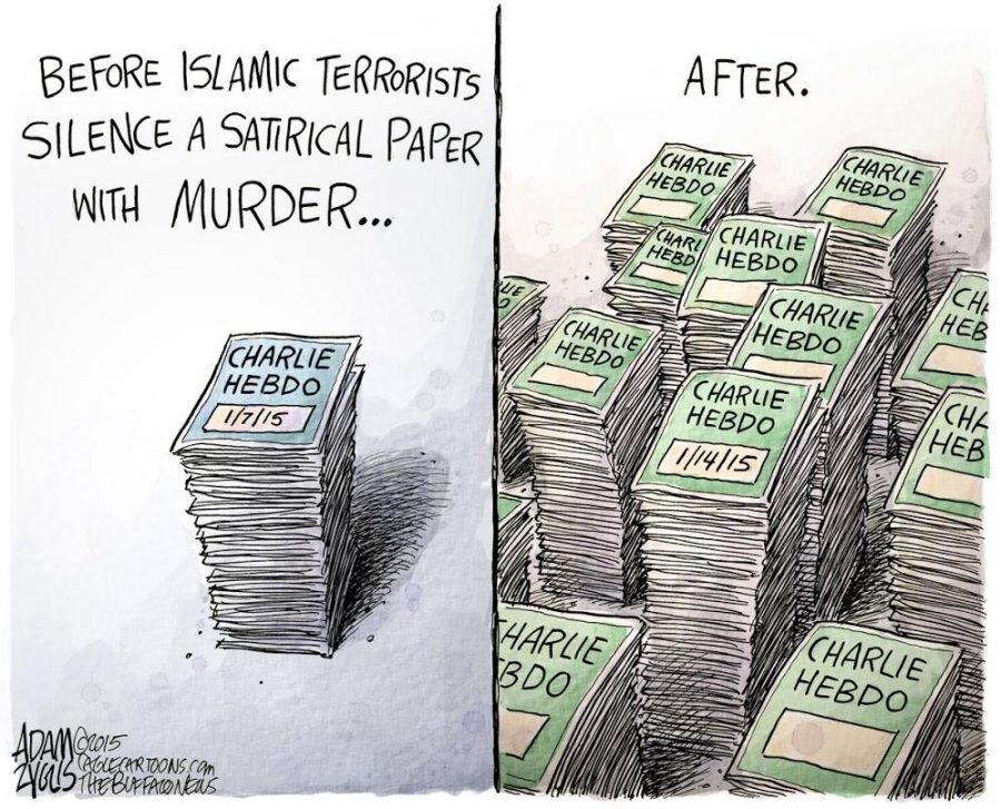 Charlie Hebdo: Before and after.