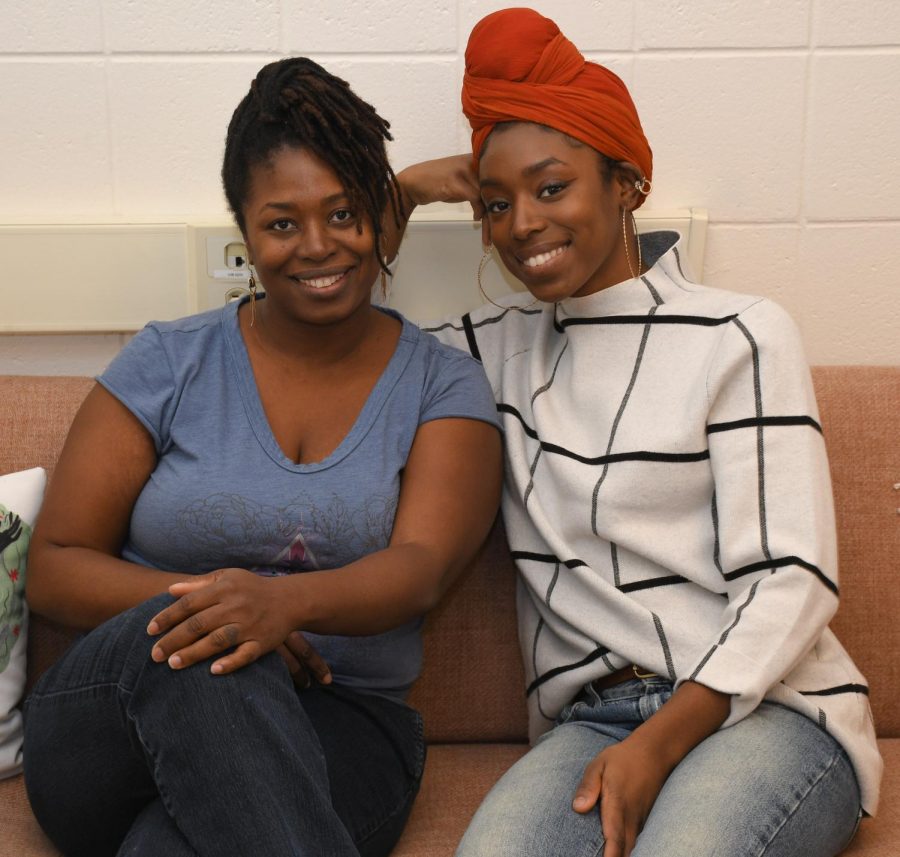 Picture left to right, Marie Albert & Andrea David                                                          Photo by David Wilson.