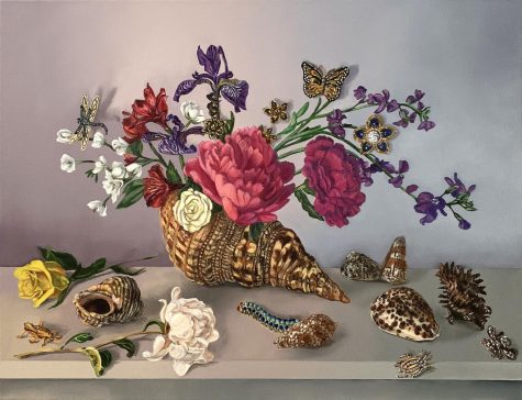 Lisa Ficarelli Halperns Still Life With Flowers And Shells After Van Der Ast. Photo courtesy of Ficarelli Halpern. 